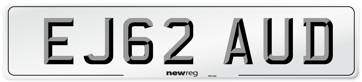 EJ62 AUD Number Plate from New Reg
